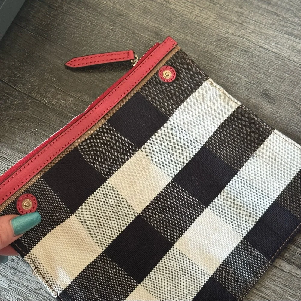 💎Burberry Chevron Canvas Ashby Tassle Bucket Hobo Bag 💎 - Picture 5 of 16
